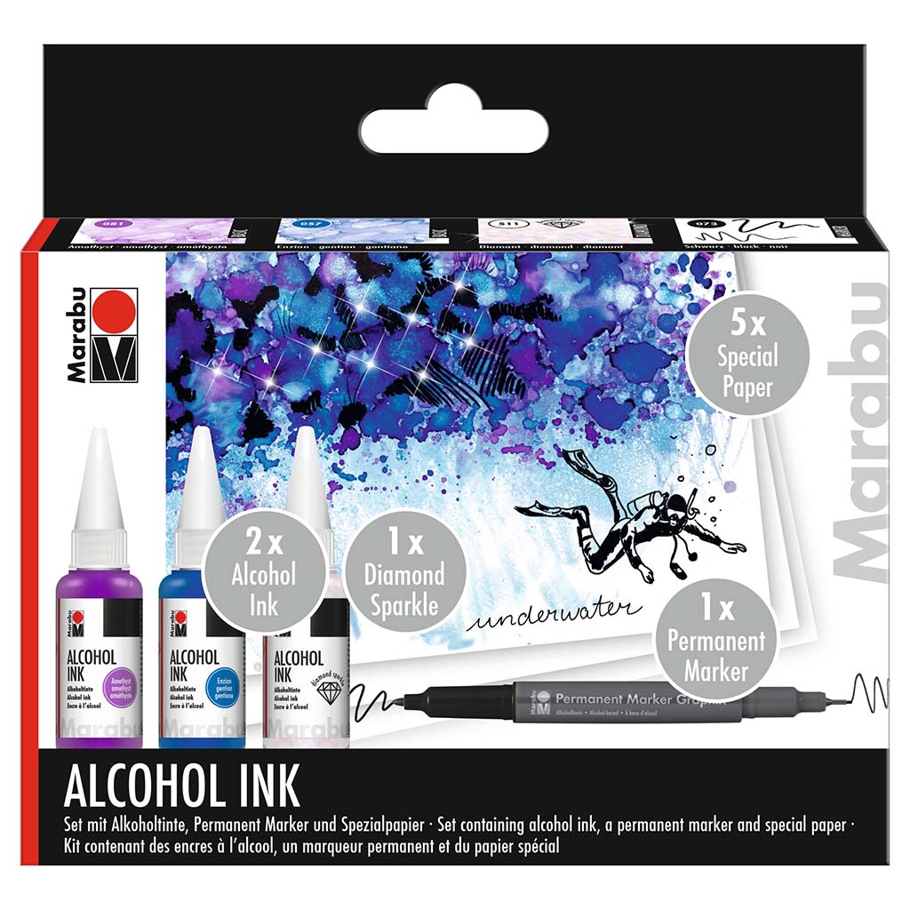 Alcohol Ink Underwater Set