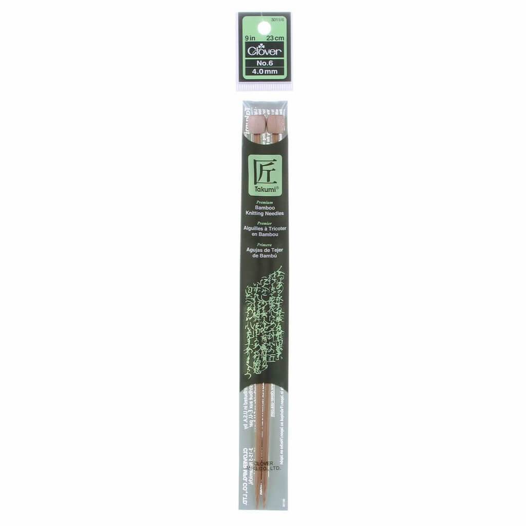 Clover Bamboo Knitting Needle 9 Inches