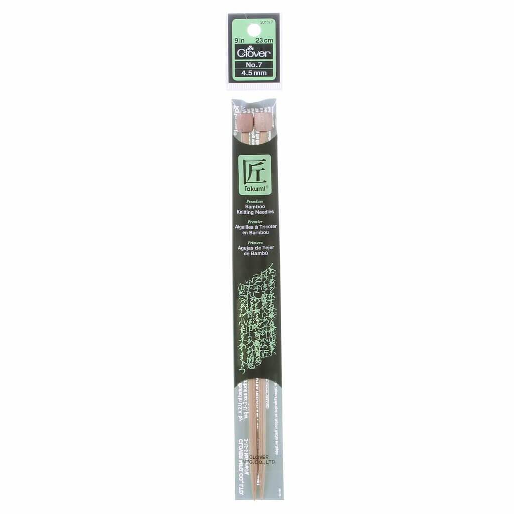 Clover Bamboo Knitting Needle 9 Inches