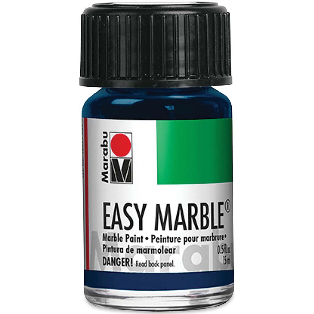 Marabu Easy Marble Paint 15ml 254 Dark Denim