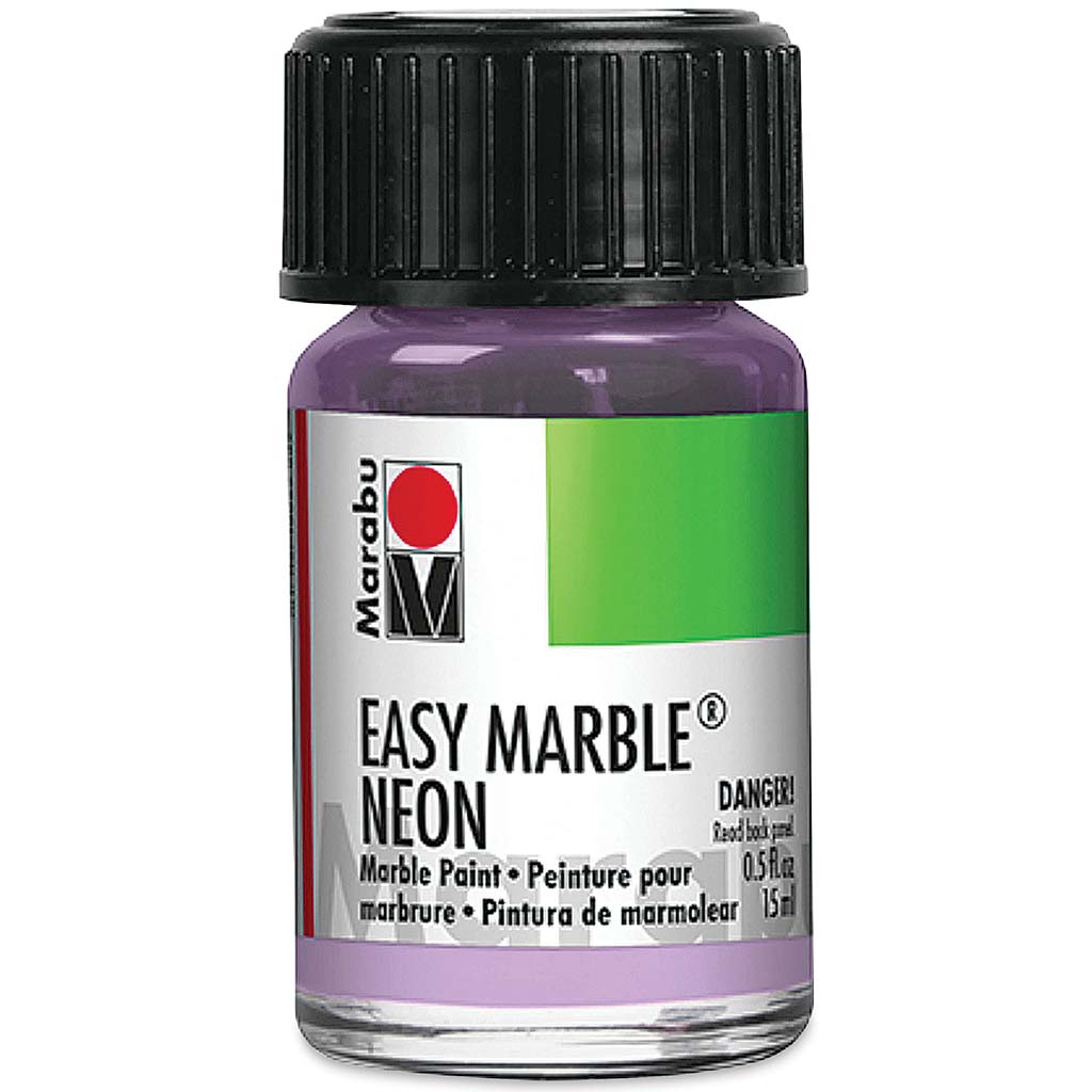 Marabu Easy Marble Paint 15ml 350 Neon Violet