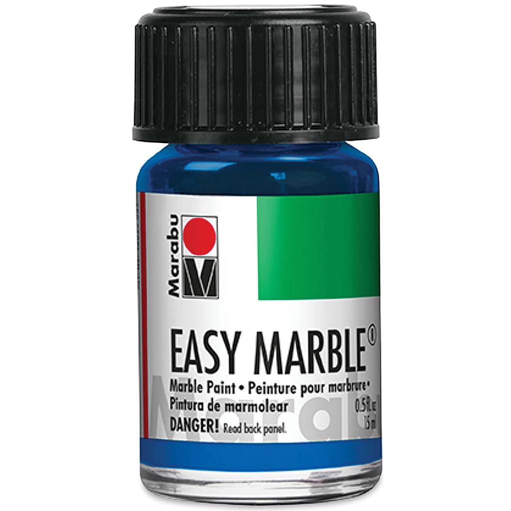 Marabu Easy Marble Paint 15ml 752 Metallic Blue