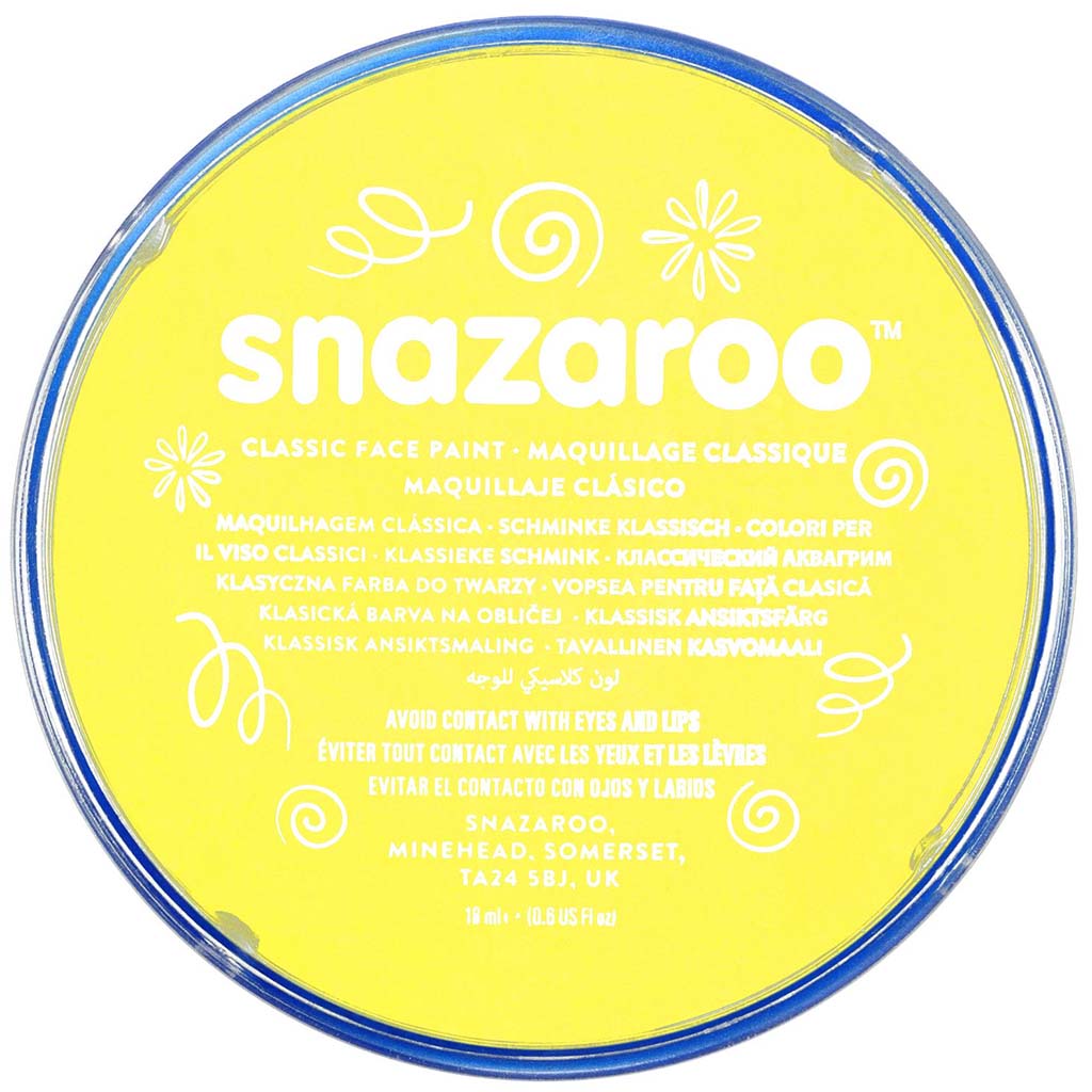 Snazaroo Paint Pot Pale Yellow, 18Ml