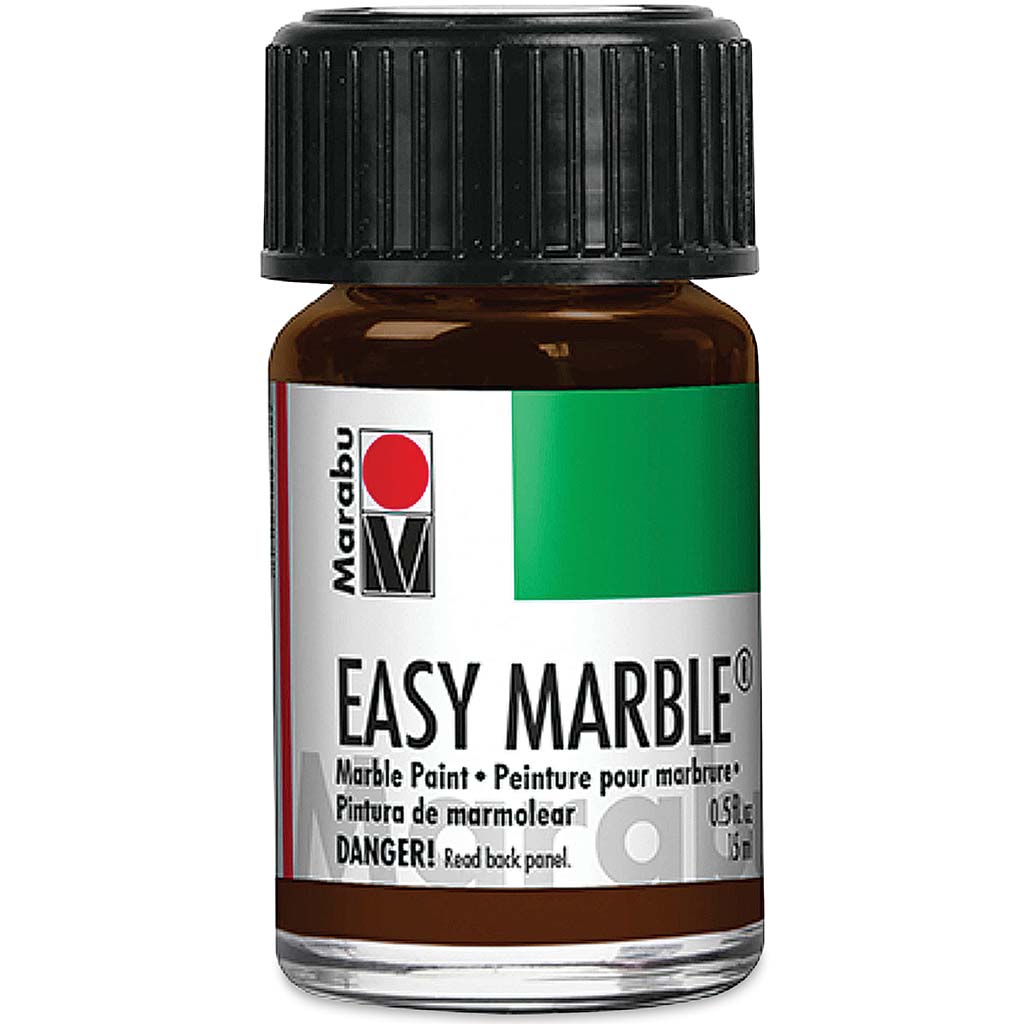 Marabu Easy Marble Paint 15ml 045 Dark Brown