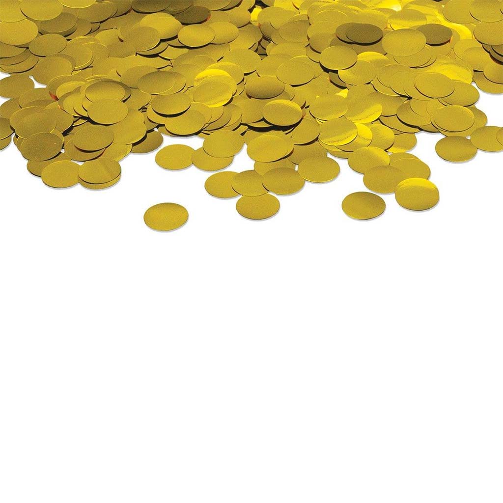Gold Dot Confetti 1cm, 1oz