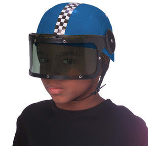 Race Car Driver Helmet, Blue