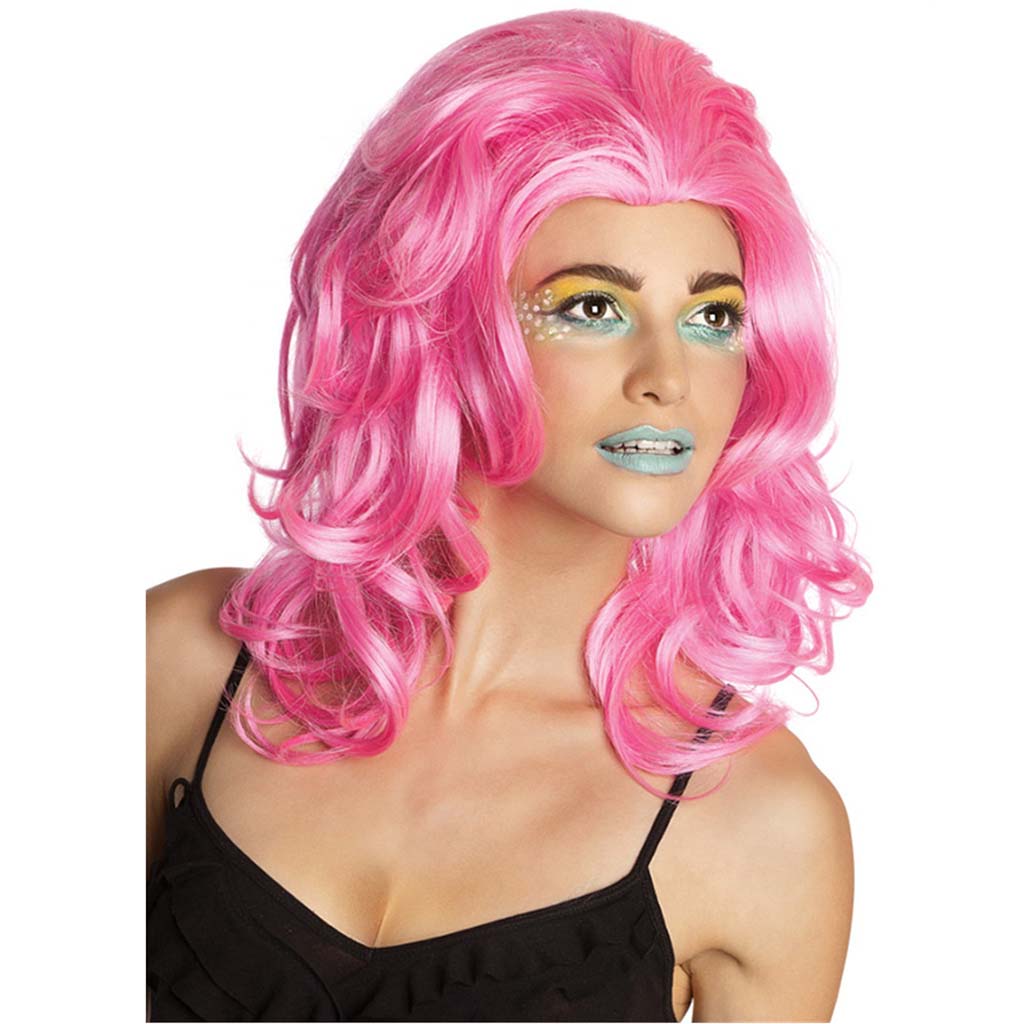 Neon Pink New Wave Wig