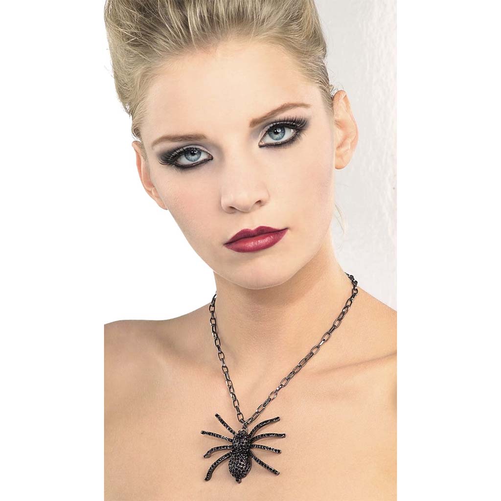 Black Spider Necklace