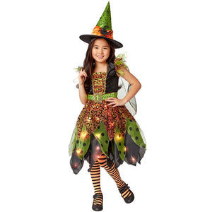 Light Up Fairy Witch Costume Large 12 to 14