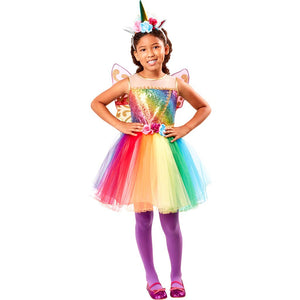 Rainbow Unicorn Costume Small 4 to 6