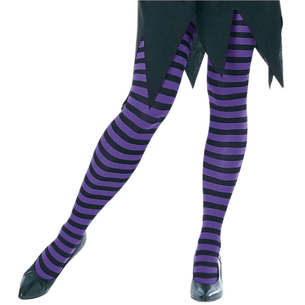 Purple Black Child Stockings