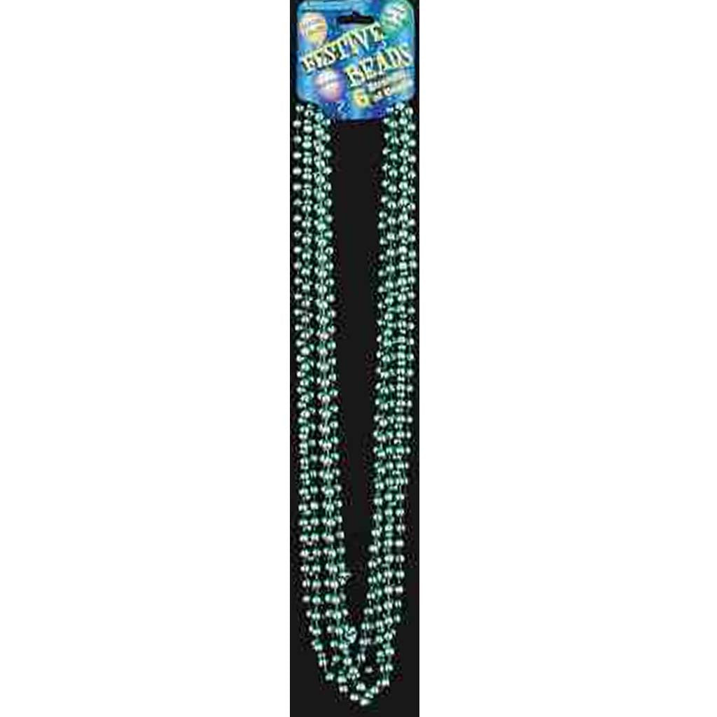 Bead Festive Metal Turqouise-33&quot;6Hc