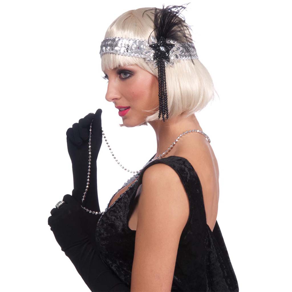 Silver Flapper Headband