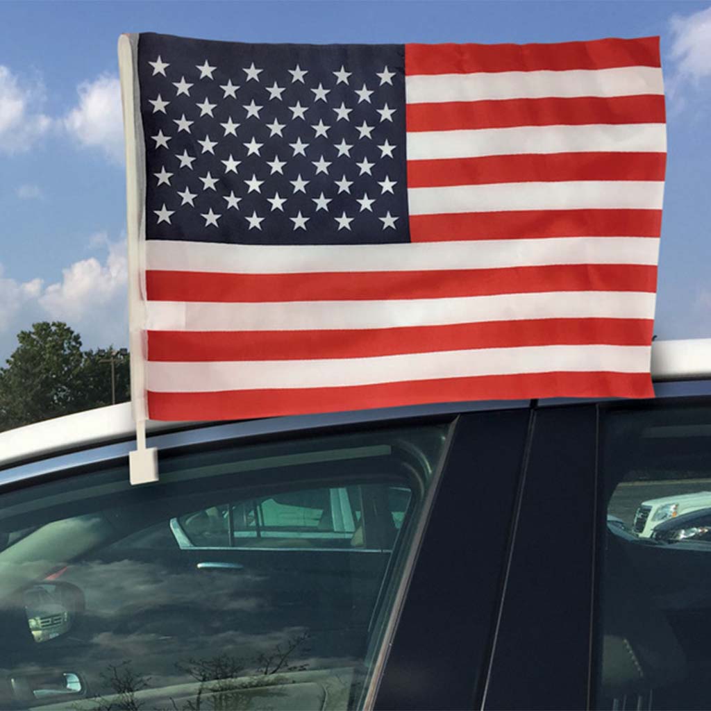 USA Car Flag with Clip