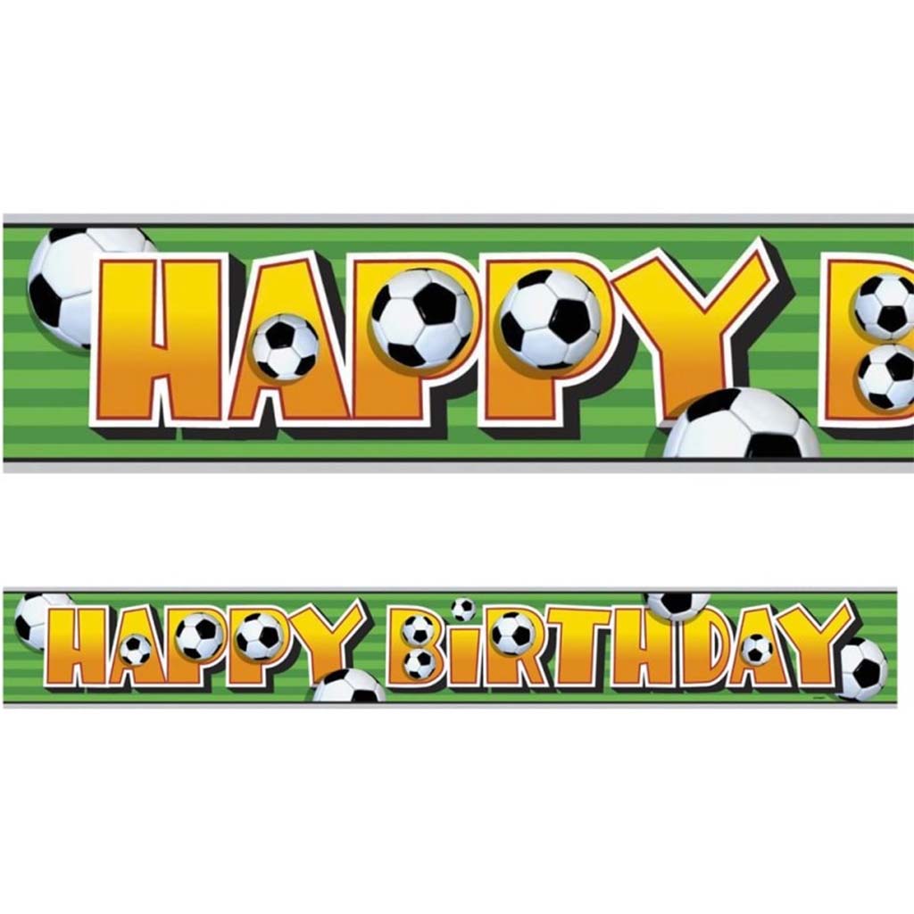 Foil 3D Soccer Banner, 12ft