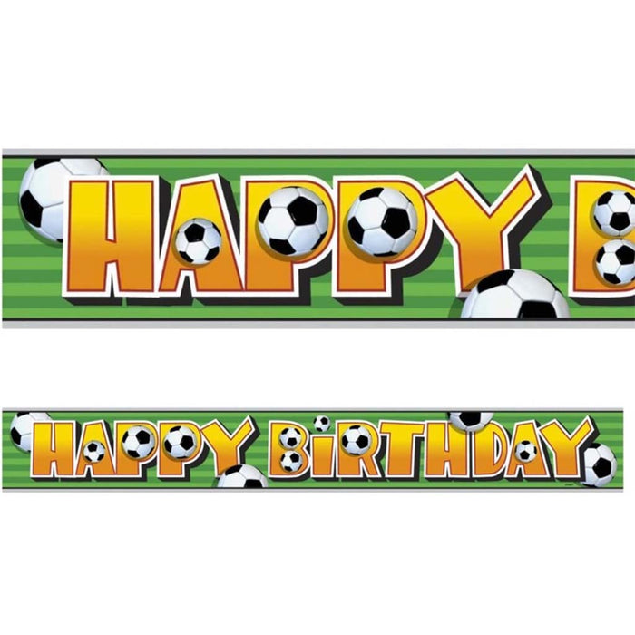 Foil 3D Soccer Banner, 12ft