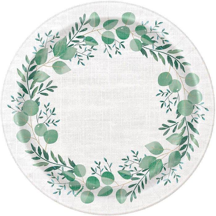 Botanical Dessert Plates 7in, 8ct
