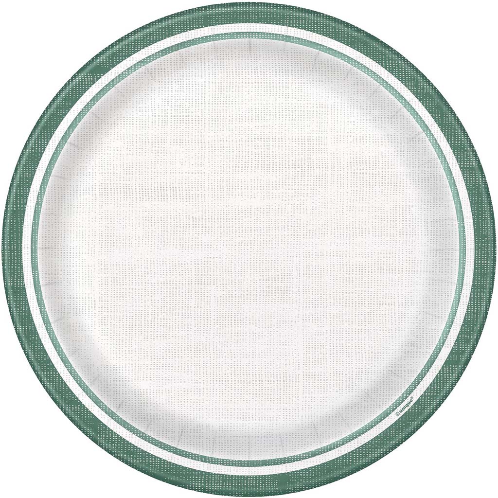 Botanical Stripe Dinnert Plates 9in, 8ct