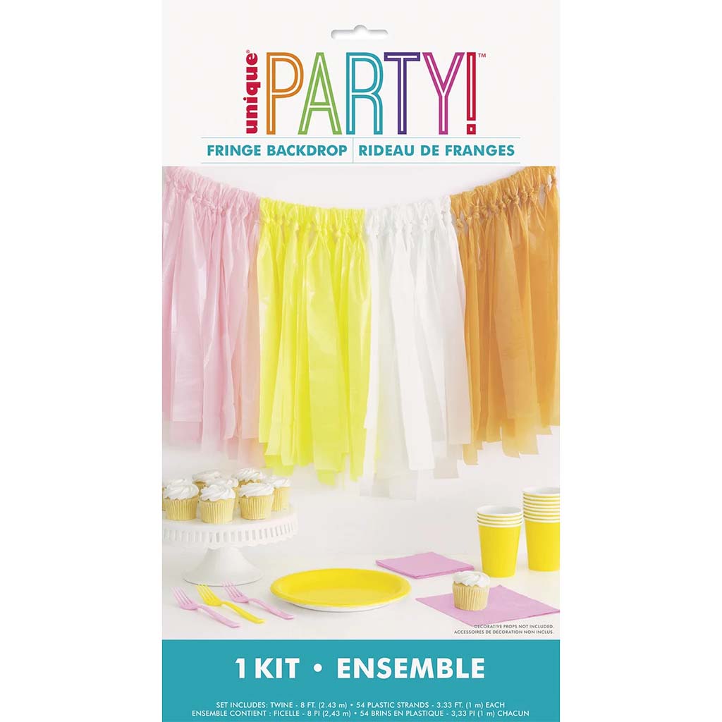 Spring Fringe Plastic Backdrop Kit