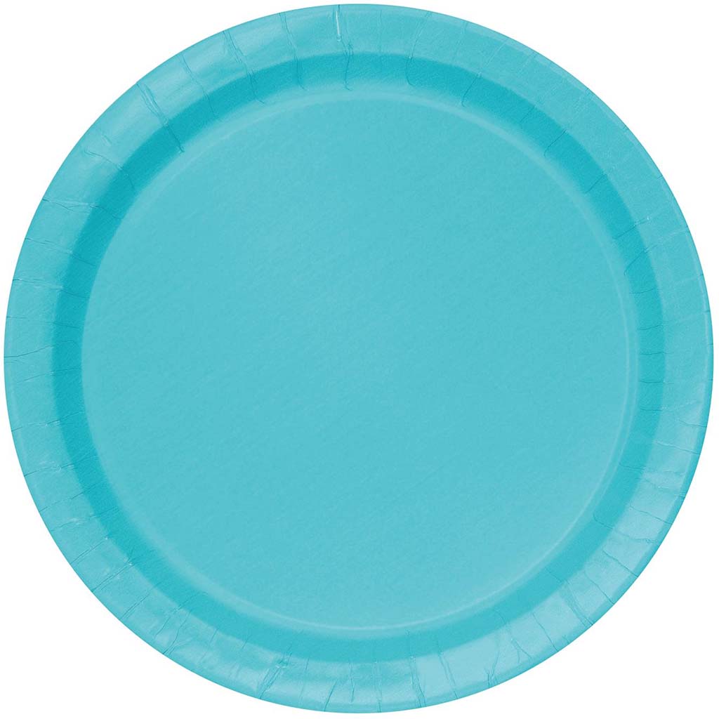 Terrific Teal Dessert Plates 7in, 8ct