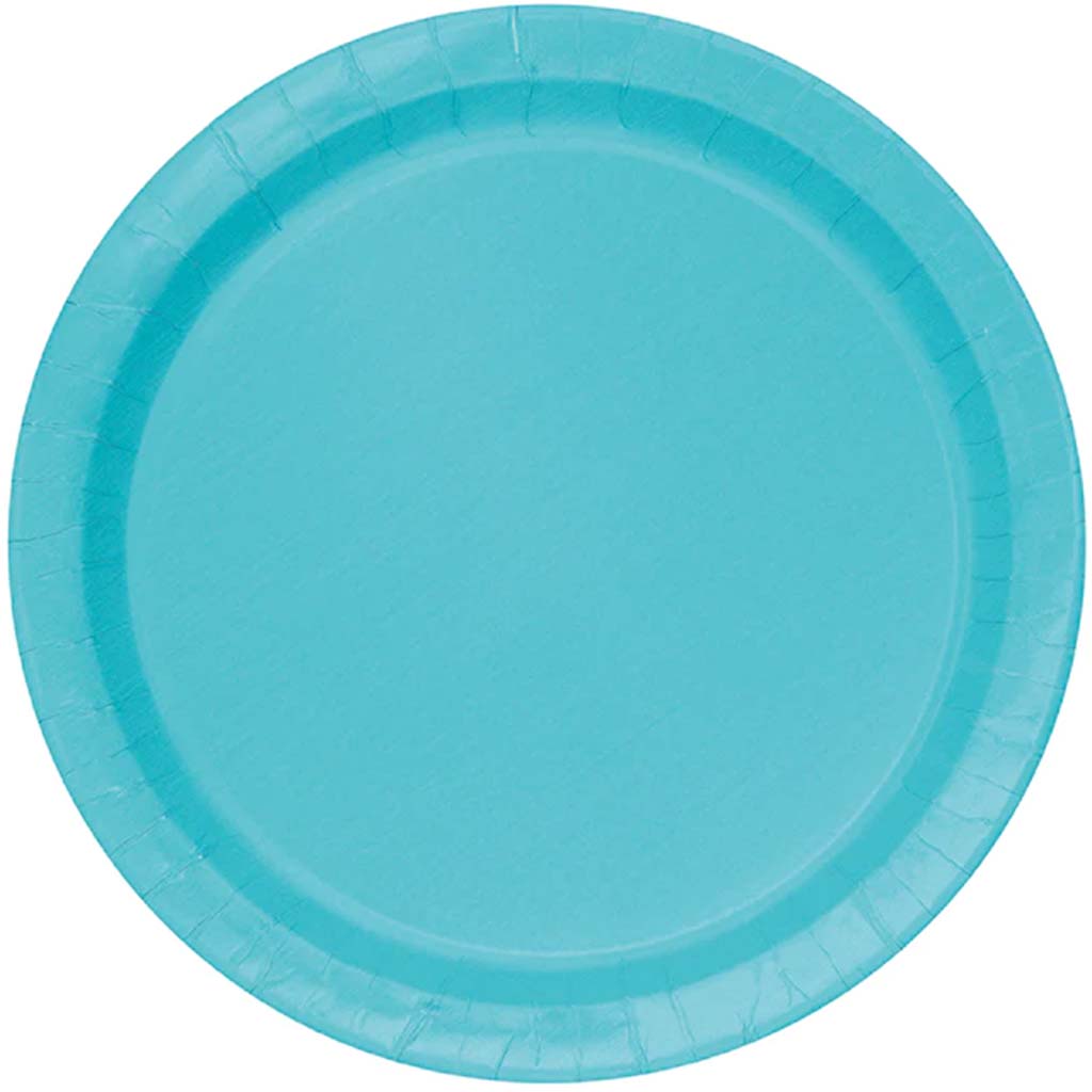 Terrific Teal Dinner Plates 9in, 16ct