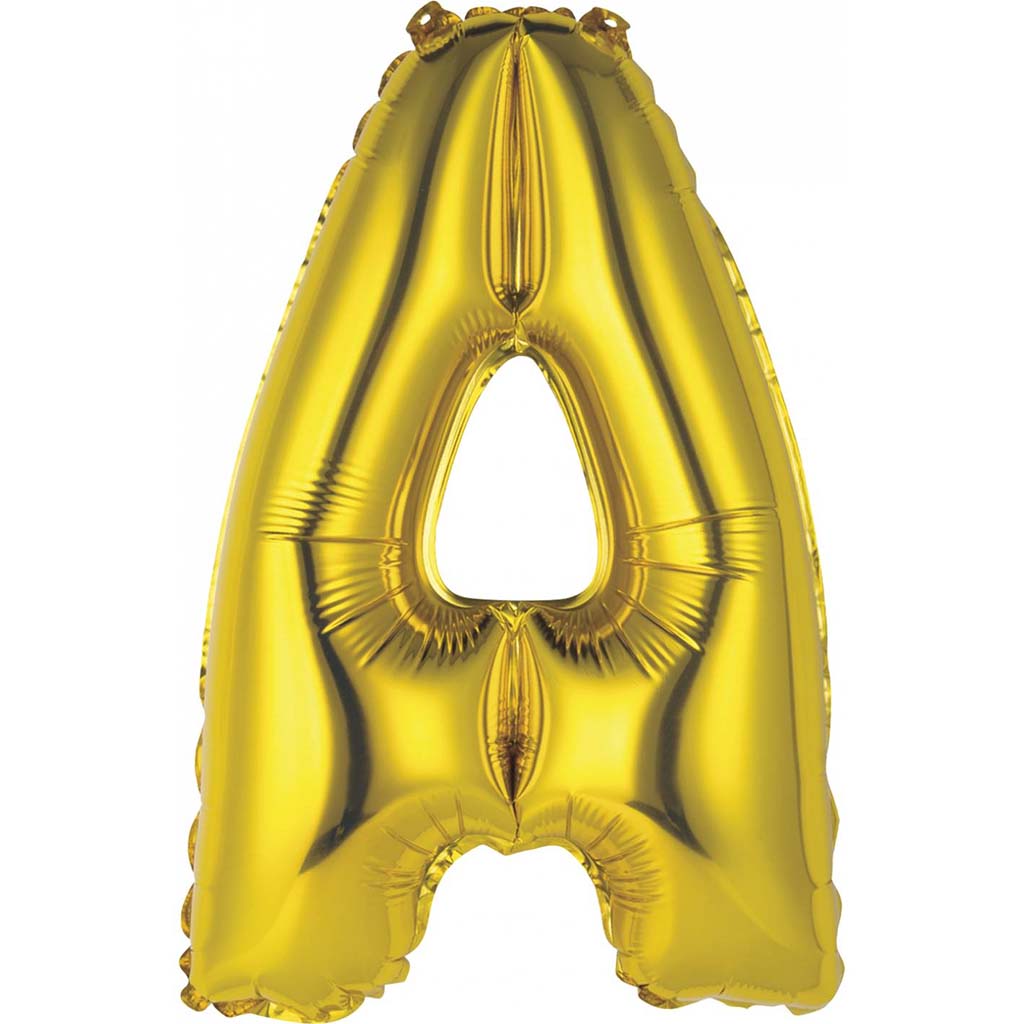 Gold Foil Balloon Letter A , 14in