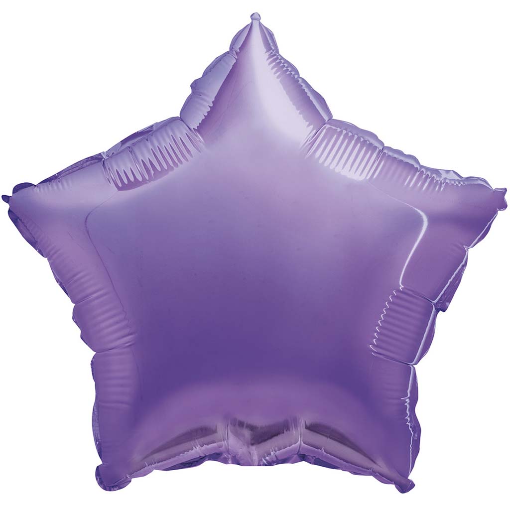 Lavender Star Foil Balloon, 18in