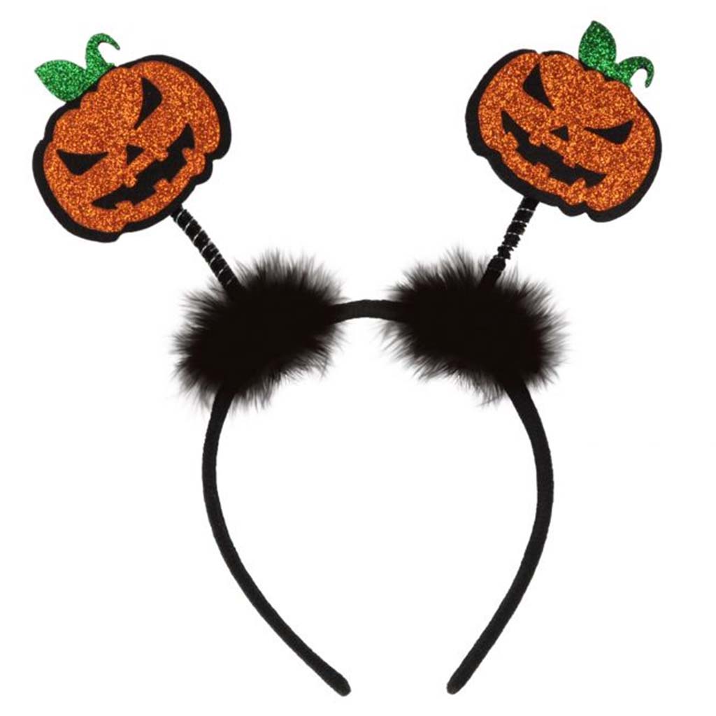 Glittered Jack-O-Lantern Boppers