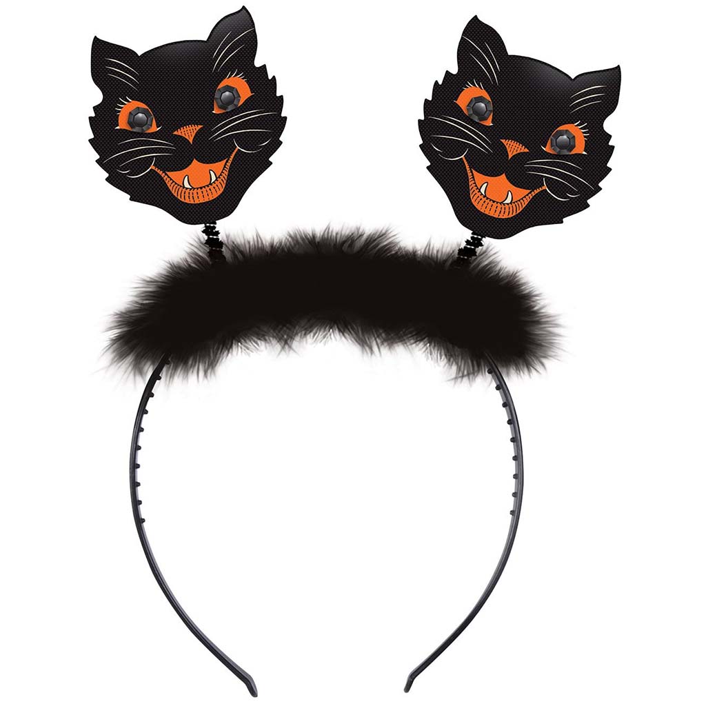 Vintage Halloween Cat Boppers