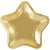 Modern Gold Star Shape Dinner Plates 8.25in, 8ct