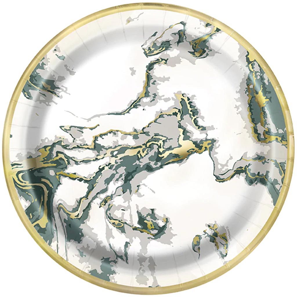 Modern Christmas Dinner Plates 9in, 10ct