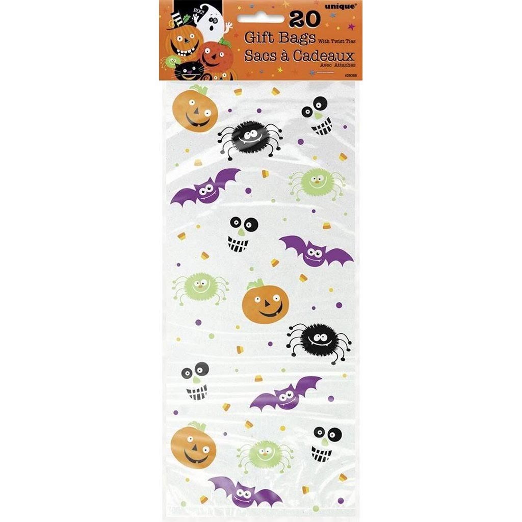 Spooky Smiles Cello Bags, 20ct