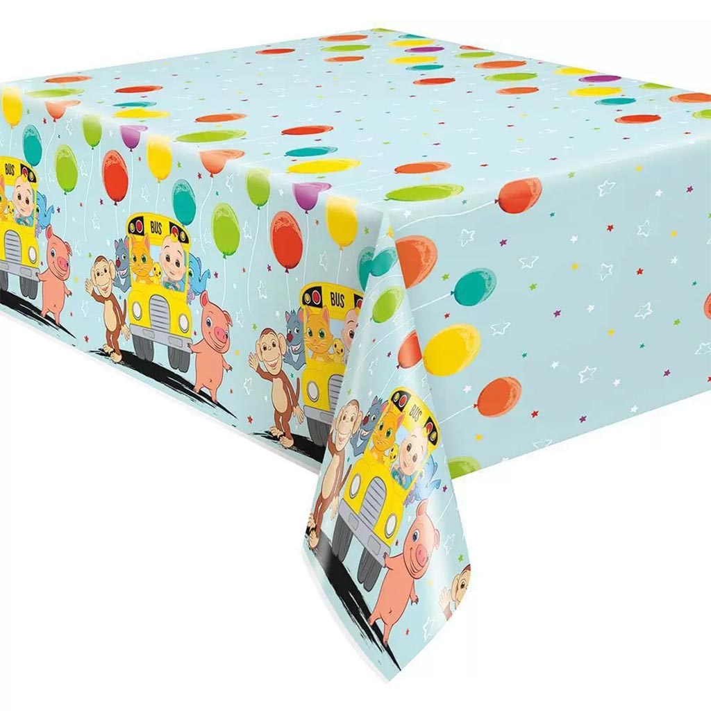 Cocomelon Plastic Tablecover 54in x 84in