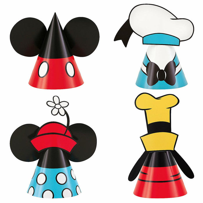 Mickey Mouse Party Hat, 8ct