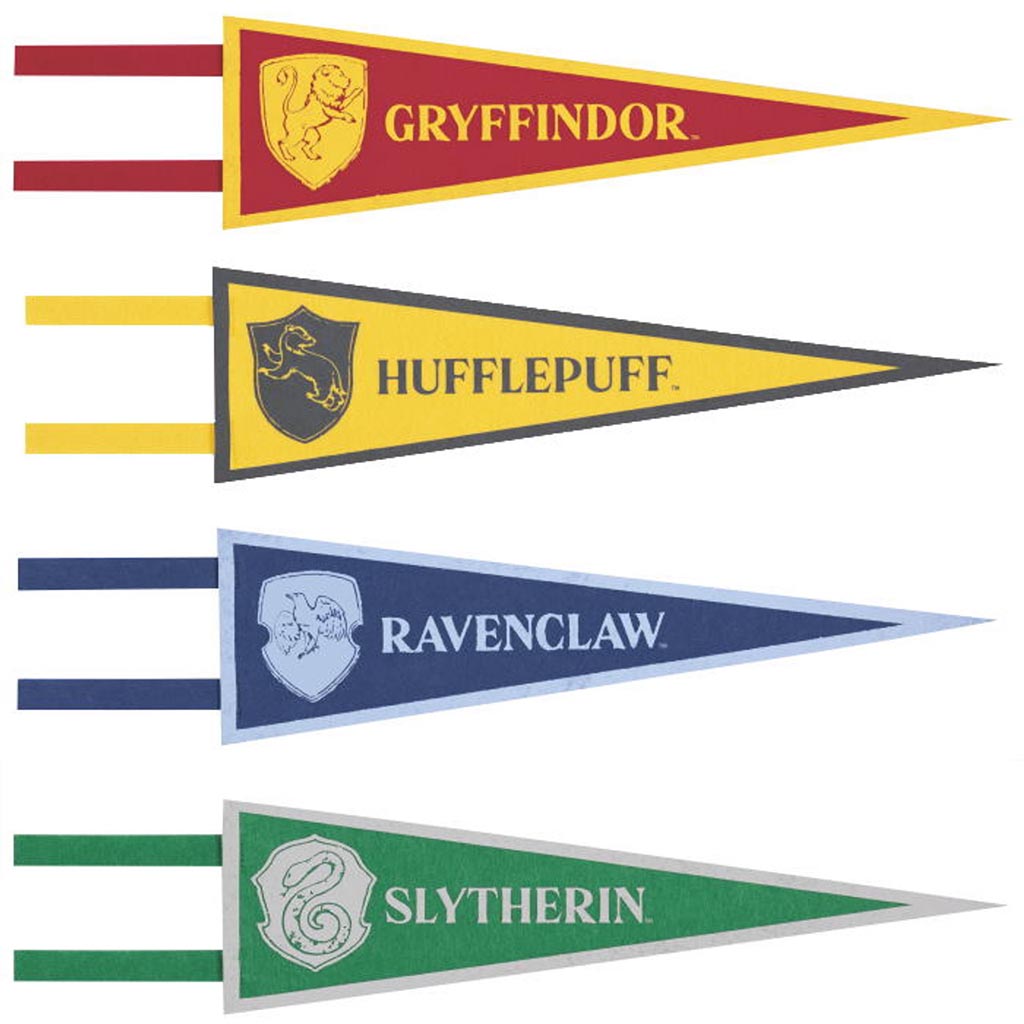 Harry Potter Fabric Pennant, 4ct