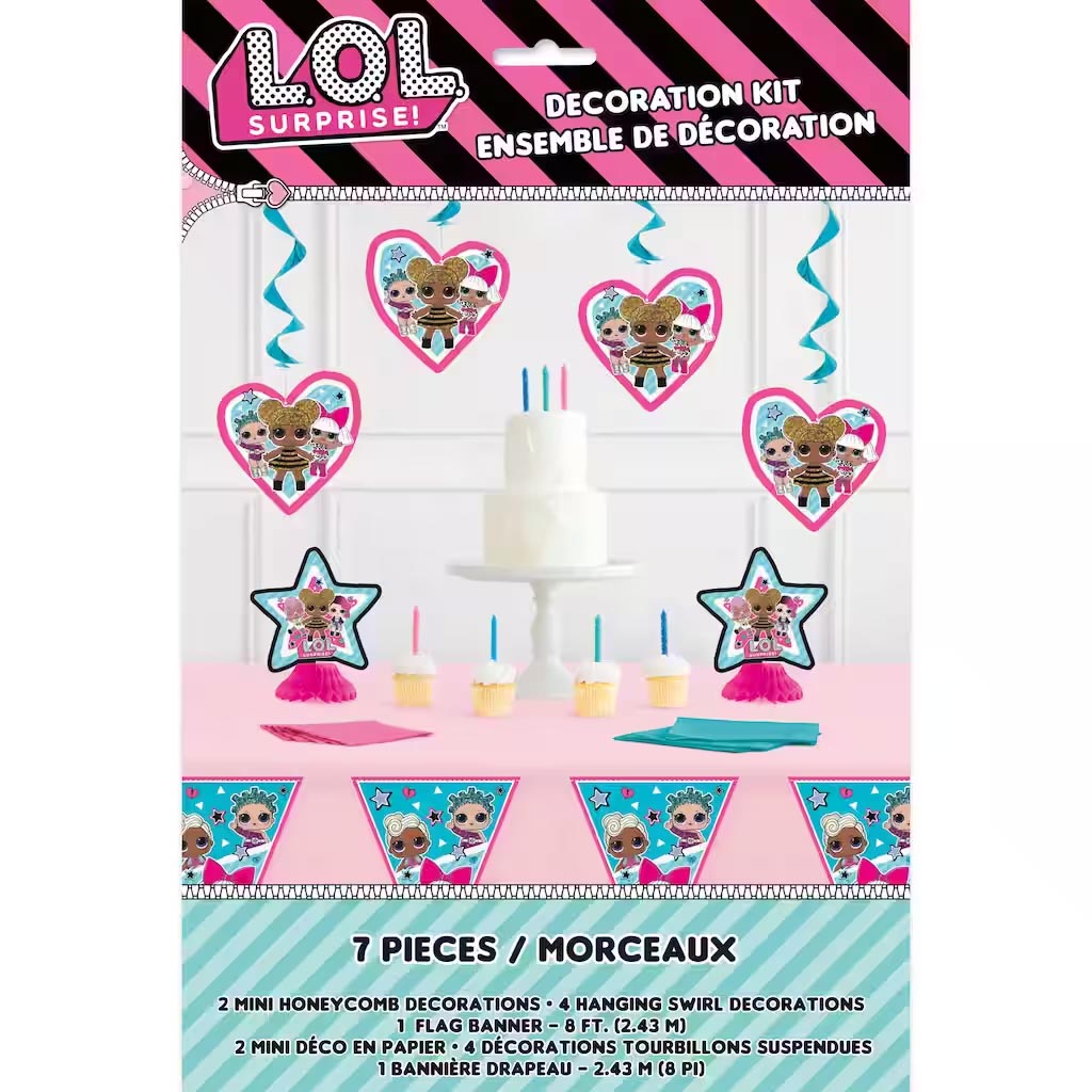 Lol Surprise Decor Kit, 7Pc