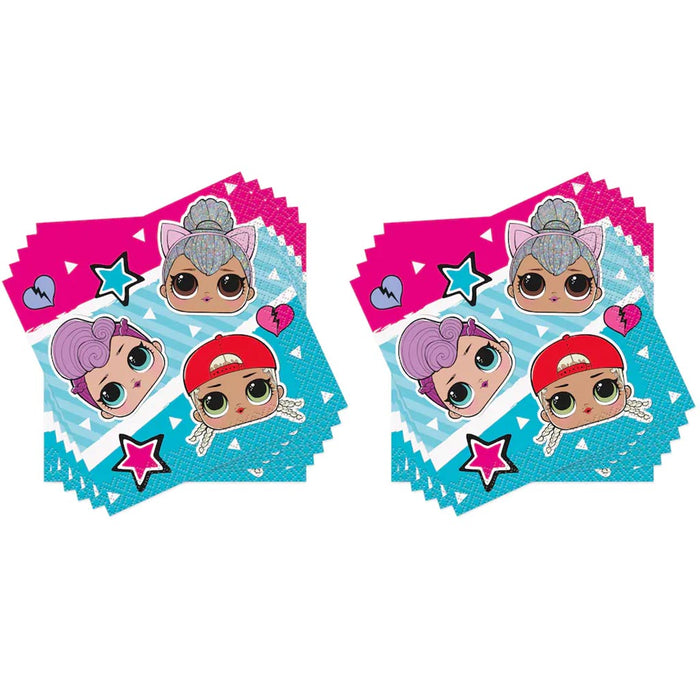 Lol Surprise Beverage Napkins, 16ct