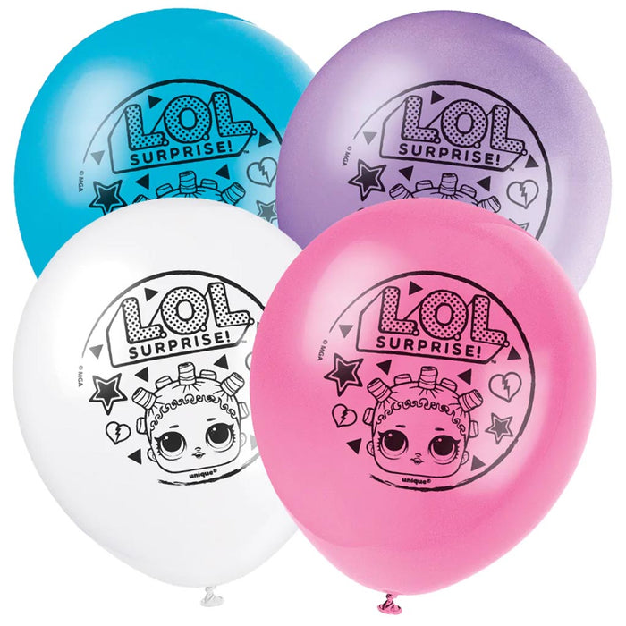 Lol Surprise Latex Balloon 12in, 8ct