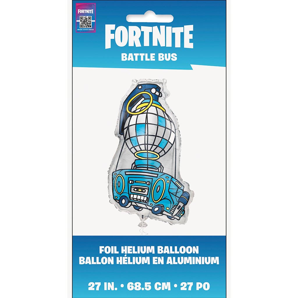 Fortnite Battle Bus Foil Balloon, 27in