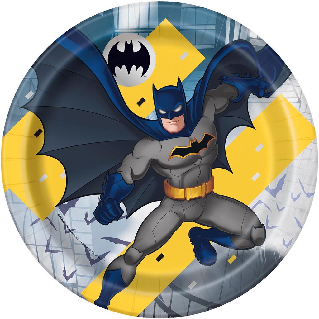 Batman Dinner Plates 9in, 8ct