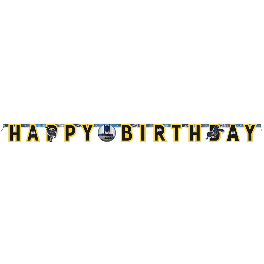 Batman Happy Birthday Large Jointed Banner