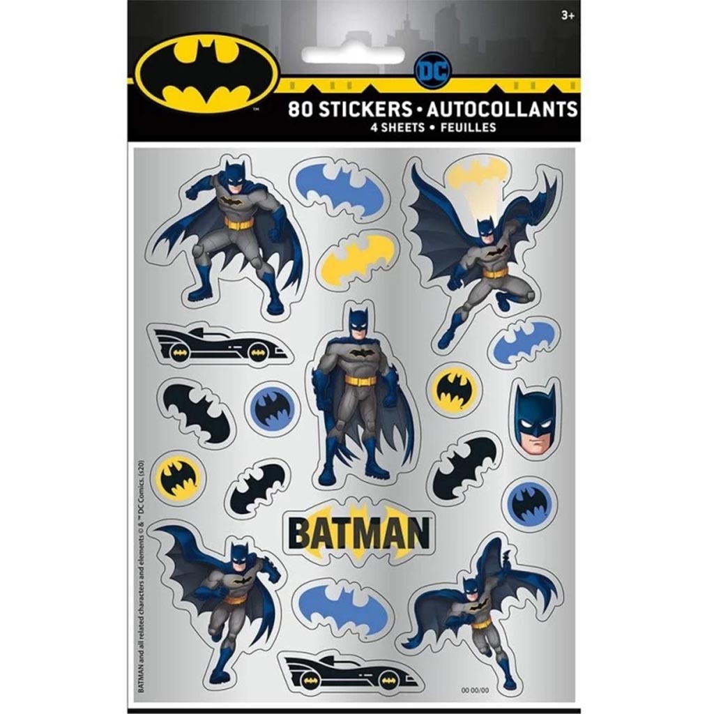 Batman Sticker Sheet, 4ct