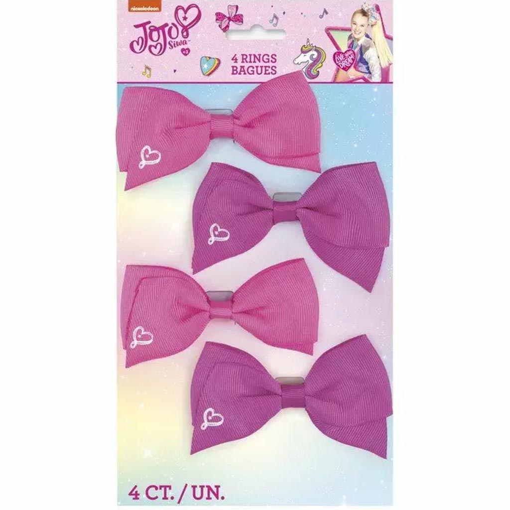 Jojo Siwa Bow Rings, 4ct