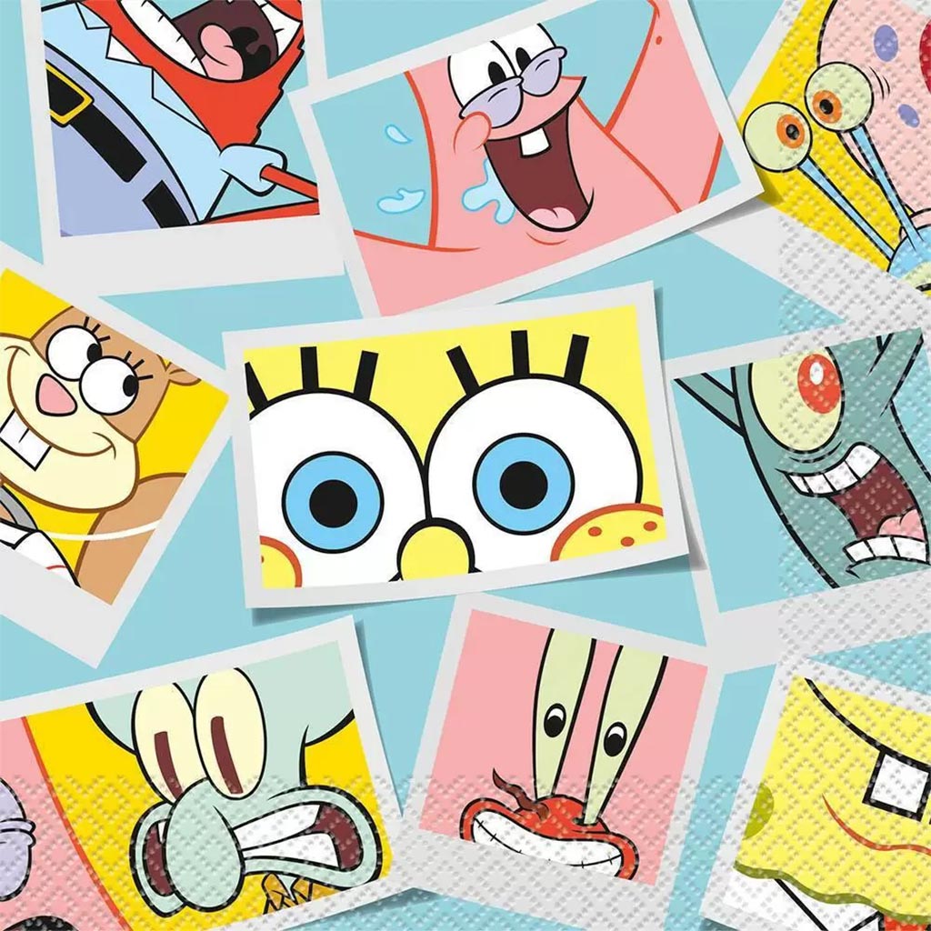 Spongebob Squarepants Lunch Napkins, 16ct