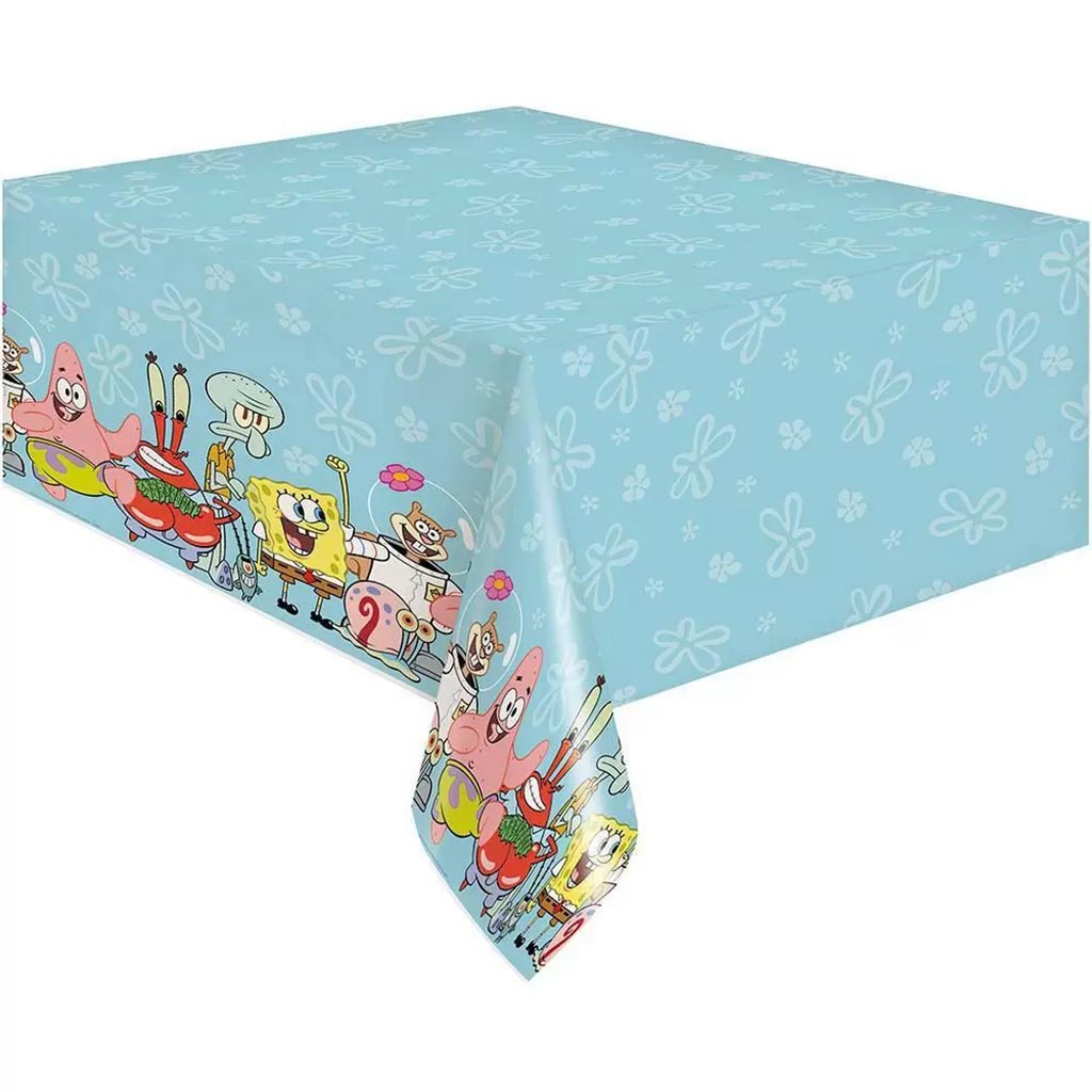 Spongebob Squarpants Plastic Tablecover 54in x 84in