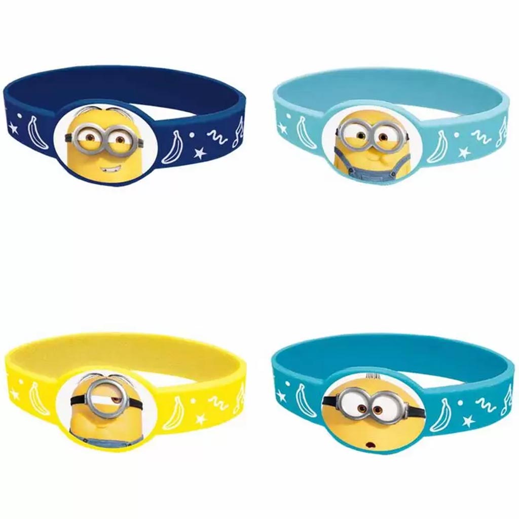 Minions Stretchy Bracelets, 4ct