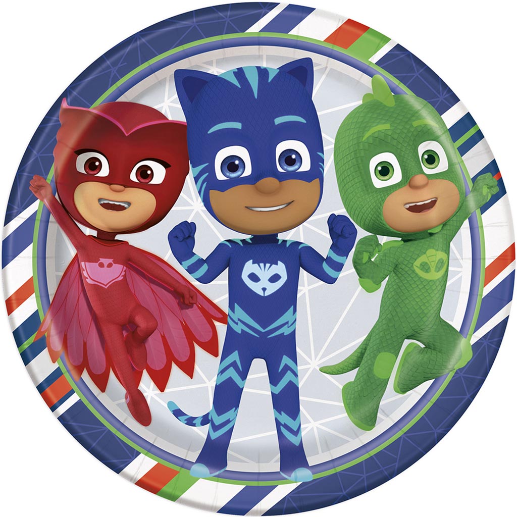 Pj Masks Dinner Plates 9in, 8ct