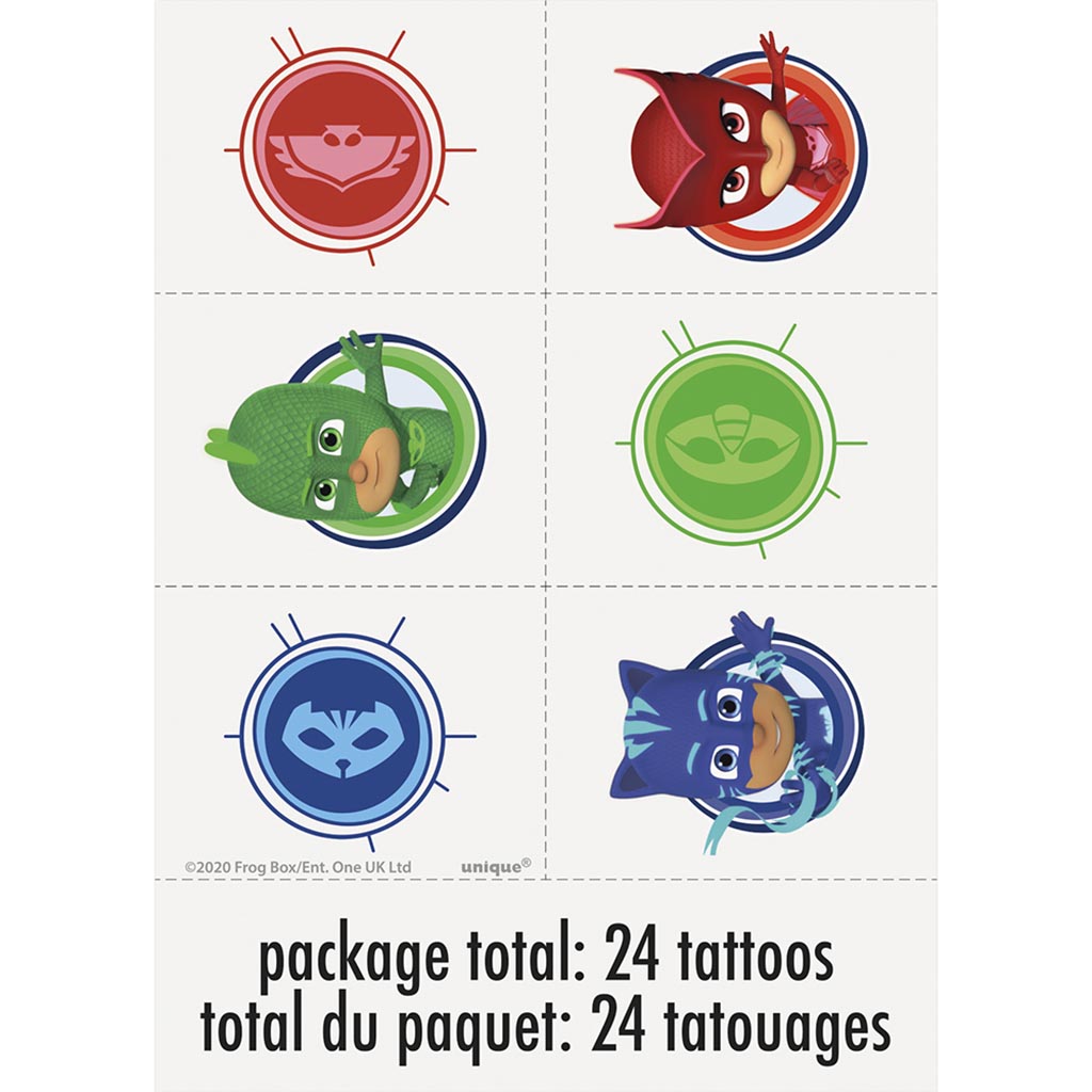 Pj Masks Tattoos, 24ct