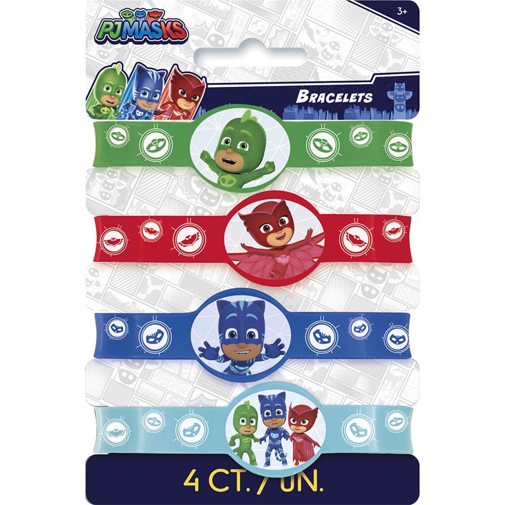 Pj Mask Stretchy Bracelet, 4ct