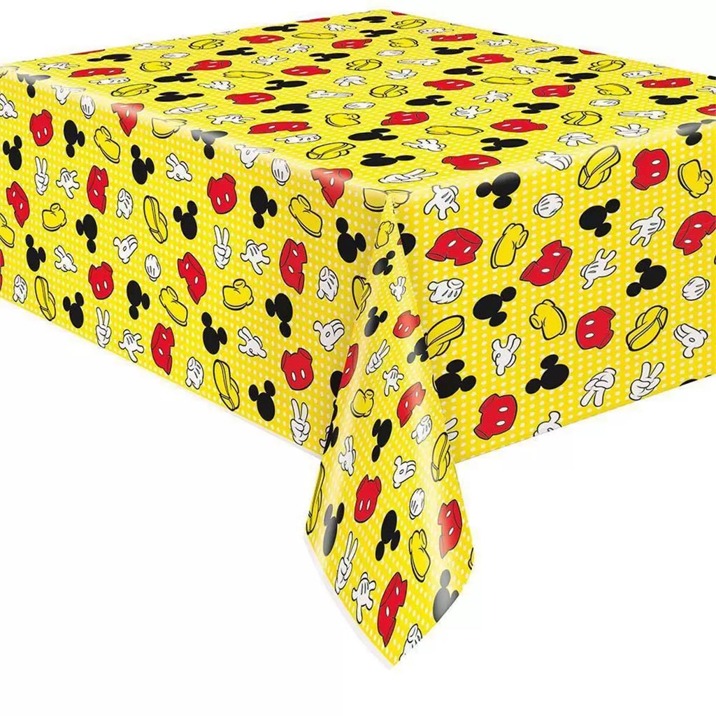 Mickey Mouse Plastic Tablecover, 54in x 84in